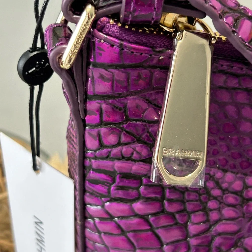 🦄 💜 Brahmin Katie Purple Potion Crossbody and Credit Card Holder NWT